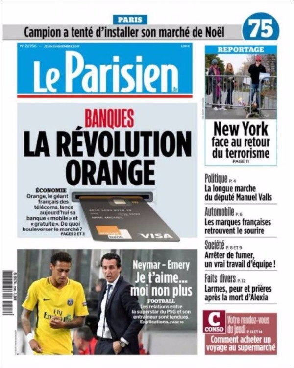 حرب نيمار وإيمري و"معضلة" موناكو يتصدران اهتمام صحف فرنسا 13