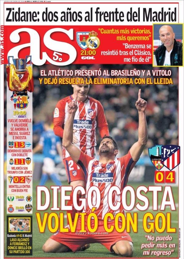 هدف كوستا وملك الكأس و"المعركة الأخيرة" الأهم في صحف إسبانيا ?i=corr%2f30%2fkoo_30829