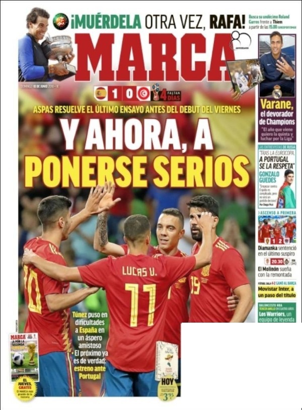 ابرز عناوين الصحف الإسبانية الصادرة صباح الاثنين 2