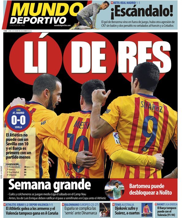 صحف مدريد تتحسر  ونظيرتها الكتالونية تتغنى بالصدارة ?i=ramzi_666%2fsdrt56trgdf
