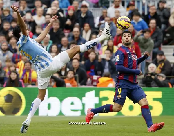 برشلونة يسقط أمام ملقا ويمنح ريال مدريد فرصة الابتعاد بالصدارة ?i=reuters%2f2015-02-21%2f2015-02-21t161237z_1765367973_gm1eb2m00gz01_rtrmadp_3_soccer-spain_reuters