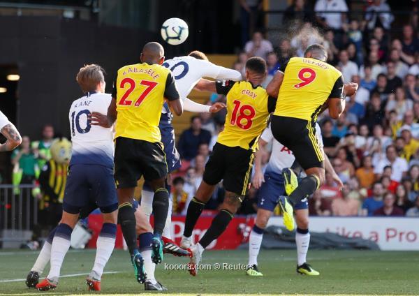 Soccer Football - Premier League - Watford v Tottenham Hotspur - Vicarage Road, Watford, Britain - September 2, 2018  Watford's Troy Deeney scores their first goal