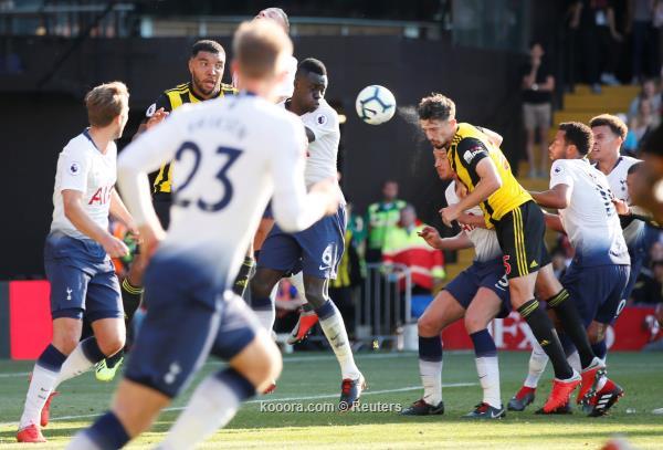 Soccer Football - Premier League - Watford v Tottenham Hotspur - Vicarage Road, Watford, Britain - September 2, 2018  Watford's Craig Cathcart scores their second goal