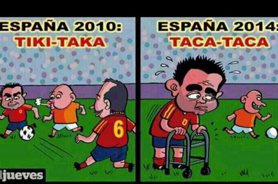 صورة تشرح الفرق بين اسبانيا 2010 و2014