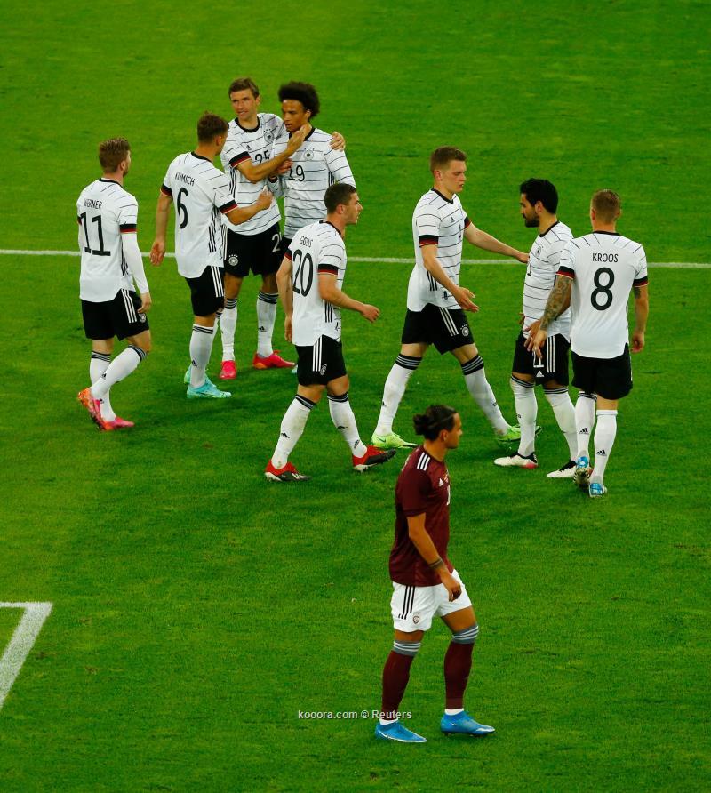 ضد لاتفيا ألمانيا منتخب ألمانيا