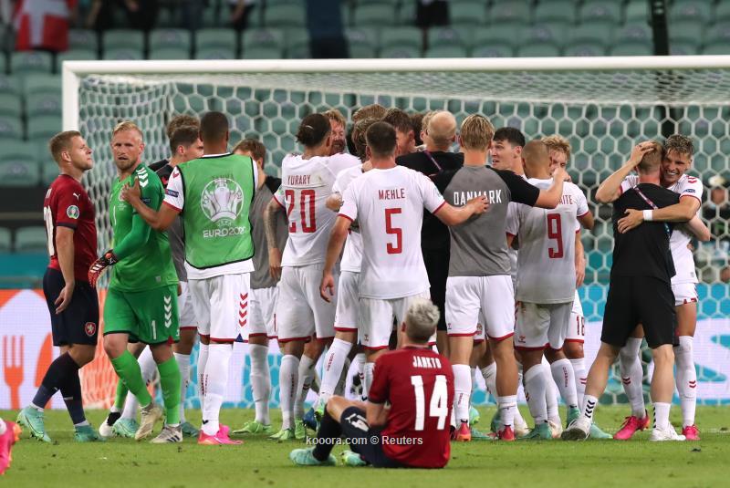 الدنمارك التشيك ضد نتيجة مباراة